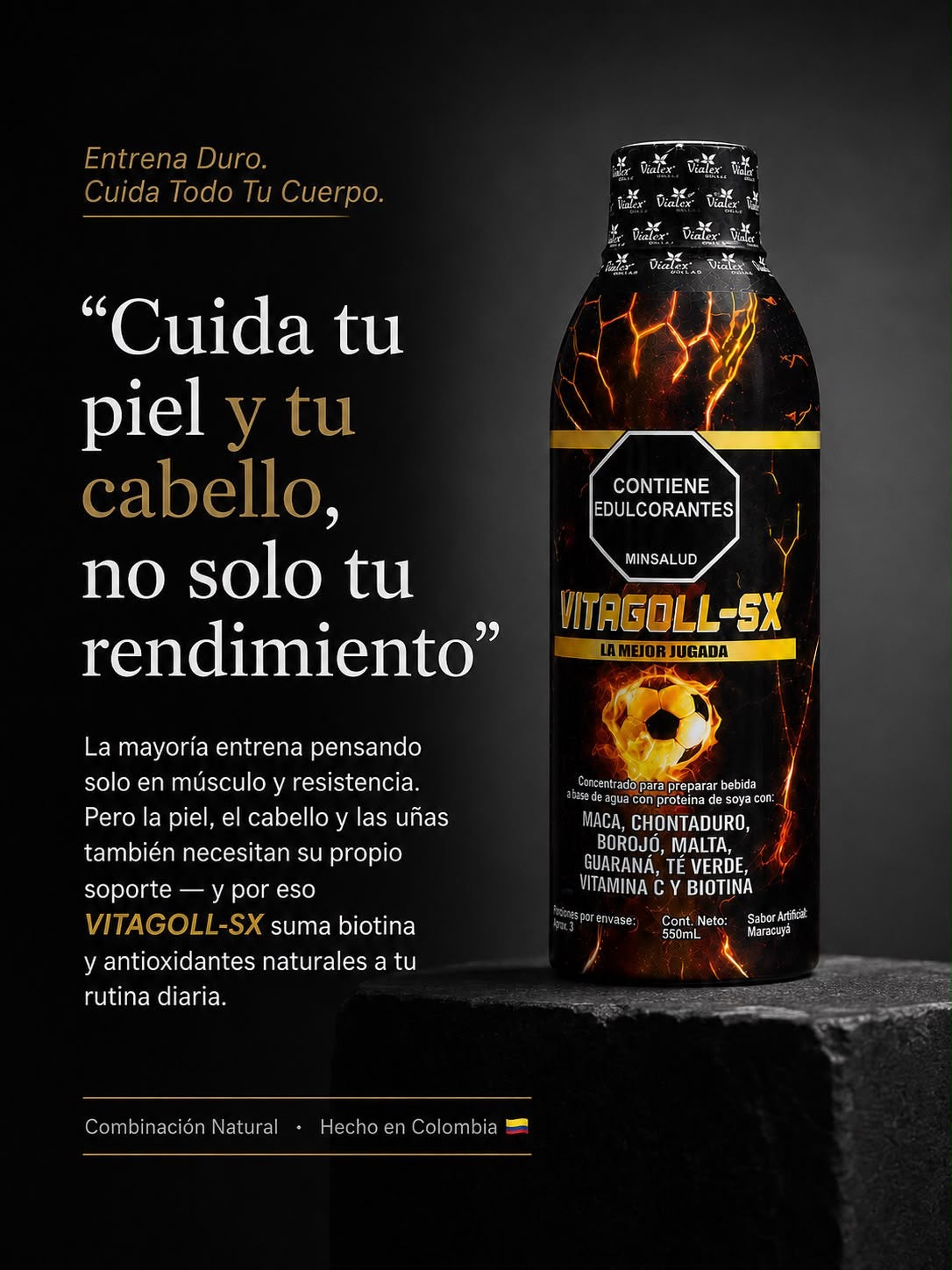 VITAGOLL-SX 550 ml Suplemento concentrado sabor maracuyá