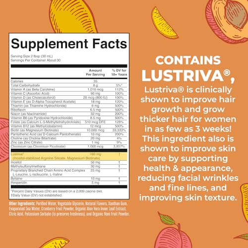 MaryRuth's Multivitamínico Líquido Matutino para Cabello y Piel - Sabor Mango 🍑
