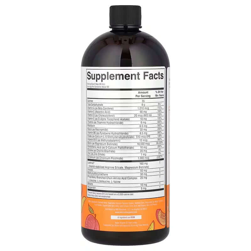MaryRuth's Multivitamínico Líquido Matutino para Cabello y Piel - Sabor Mango 🍑