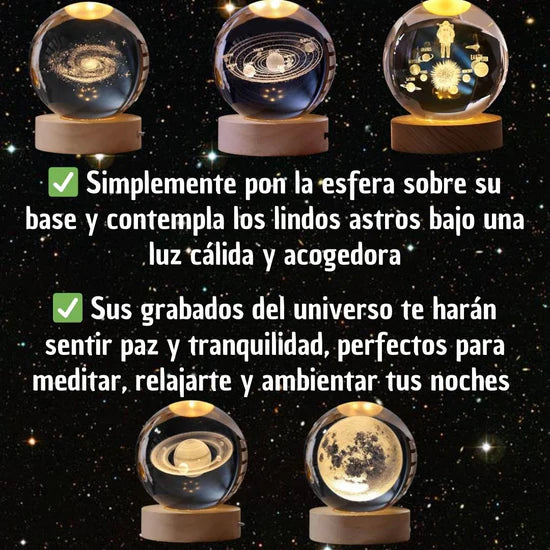 Lampara Esfera Galáctica 3D 🧡