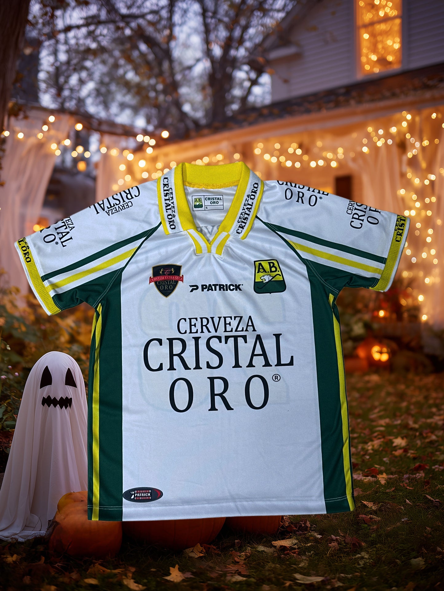 Camiseta Atlético Bucaramanga – Cerveza Cristal Oro (Edición Clásica)