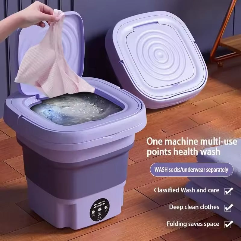Mini Lavadora Portatil Plegable