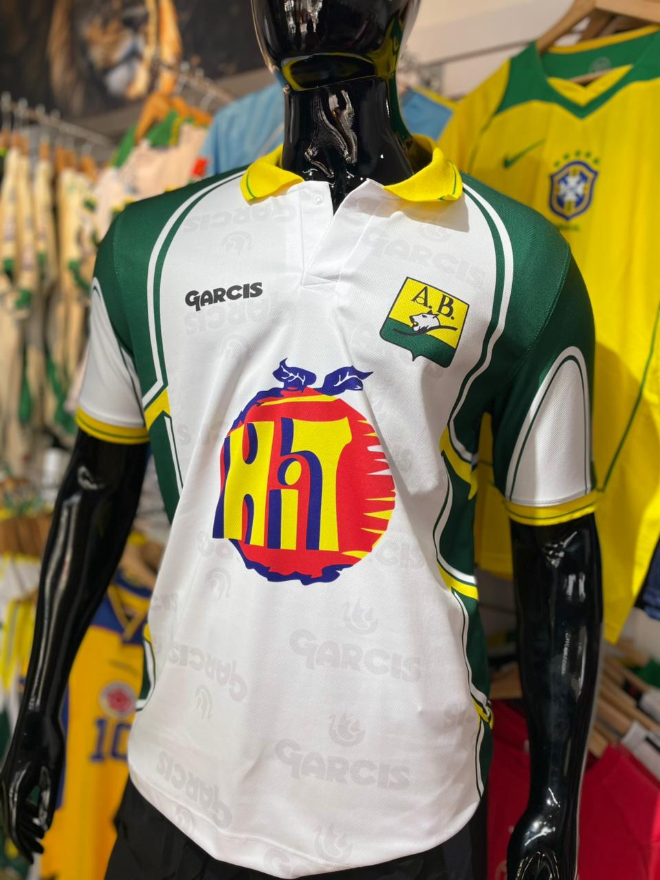 🐆 Camiseta Retro Atlético Bucaramanga “Hit” – Edición Clásica Garcis 💚💛 (