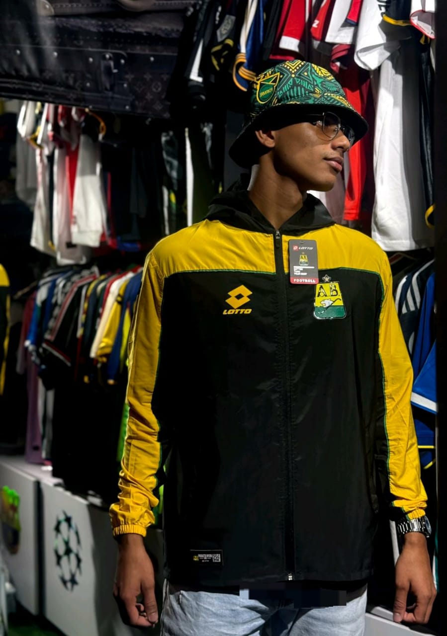 🐆 Chaqueta Rompeviento Atlético Bucaramanga – Lotto Oficial 💛💚🖤