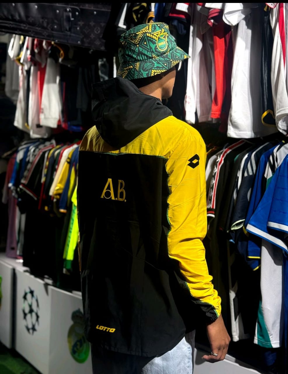 🐆 Chaqueta Rompeviento Atlético Bucaramanga – Lotto Oficial 💛💚🖤