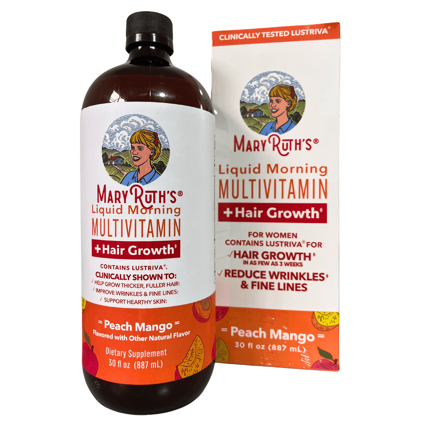 MaryRuth's Multivitamínico Líquido Matutino para Cabello y Piel - Sabor Mango 🍑