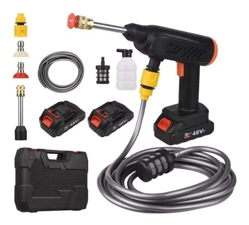 🔥 Hidrolavadora Inalámbrica 48V con 2 Baterías – ¡Potencia y Versatilidad en tus Manos! 🚗💦