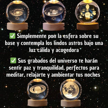 Lampara Esfera Galáctica 3D 🧡