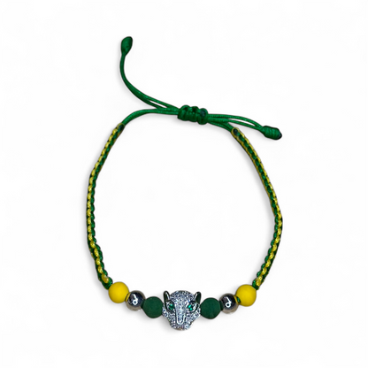 Combo 3 Manillas “Leopardo” – Edición Atlético Bucaramanga (Rodio & Acero)