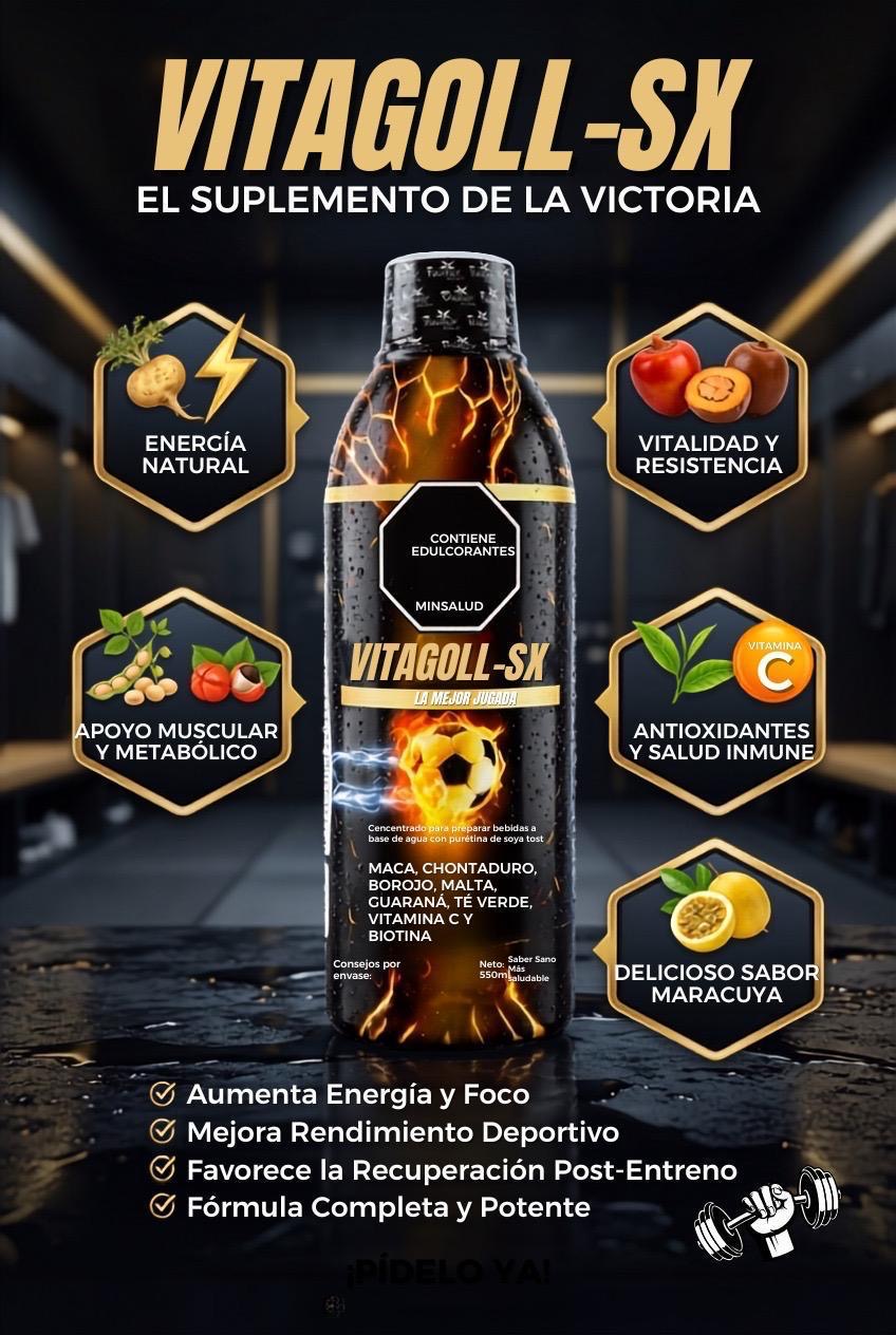 VITAGOLL-SX 550 ml Suplemento concentrado sabor maracuyá