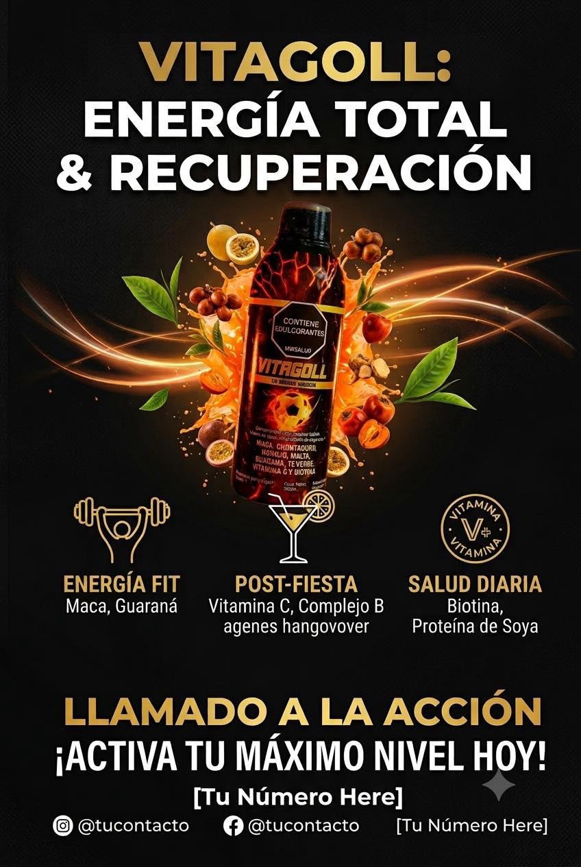 VITAGOLL-SX 550 ml Suplemento concentrado sabor maracuyá