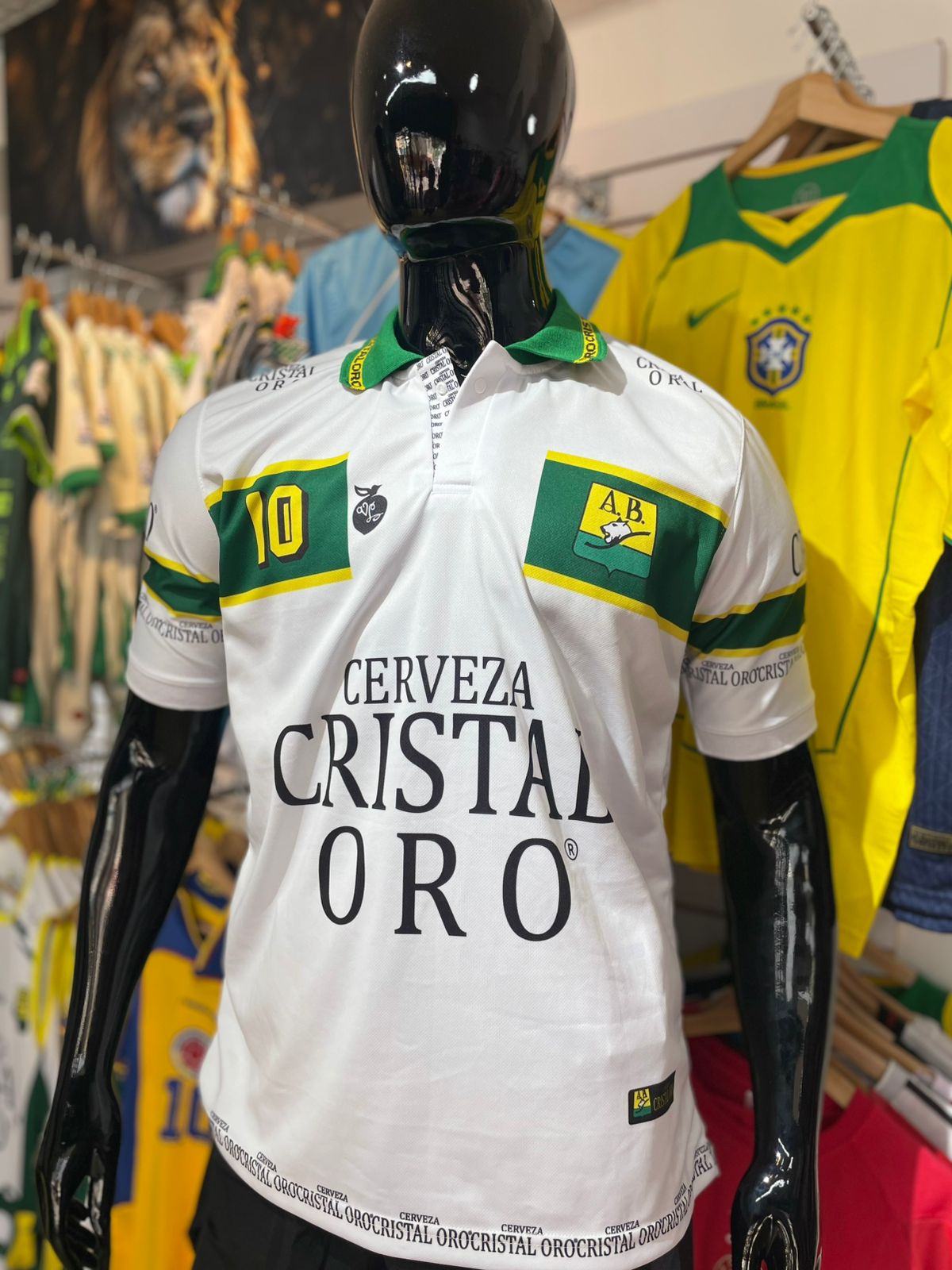 Camiseta Atlético Bucaramanga – Edición Cerveza Cristal Oro