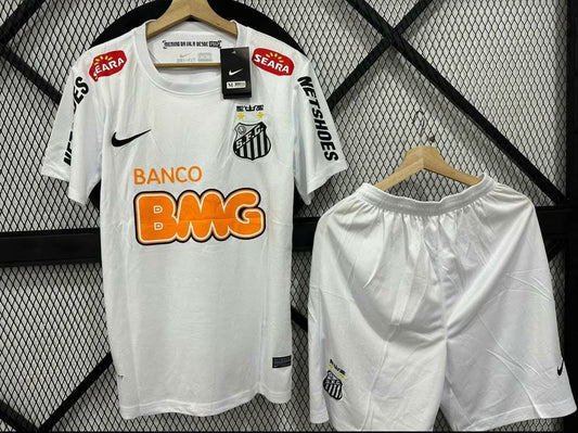 🔥 Conjunto Santos FC “Banco BMG” – Edición Clásica Brasileña ⚪⚫