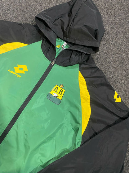🐆 Chaqueta Rompeviento Atlético Bucaramanga – Lotto Oficial 💛💚🖤